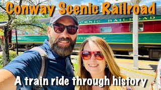 CONWAY SCENIC RAILROAD  A Train Ride back through History [upl. by Katherin]