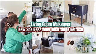 LIVING ROOM MAKEOVER HOME REFRESH  OLD AND NEW FURNITURE REARRANGING  DIY PROJECTS 2024 [upl. by Aerdnat956]