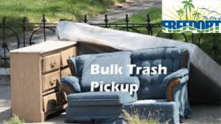 Bulk Trash pickup schedule [upl. by Asserat191]