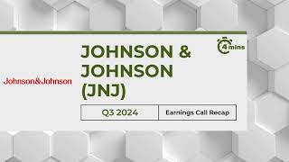 Johnson amp Johnson JNJ Earnings Call Recap for Q3 2024 [upl. by Hoy]