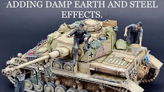 Weathering and painting tank tracks Italeri Panzer IV [upl. by Zosima]