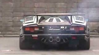 Lamborghini Countach with Kreissieg exhaust [upl. by Ahcsas]