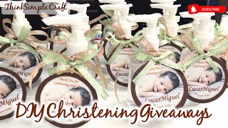 DIY Simple Christening Giveaways  Affordable Baptism Souvenirs  How to Make Baptism Giveaways [upl. by Nilam563]