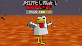 Can I Survive Minecraft Hardcore As A Chicken  Hindi [upl. by Adnwahsal]