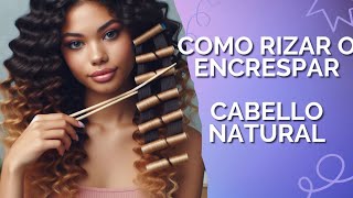 Extensiones de Cabello Facil Rizado o encrespado de extensiones de cabello natural en casa [upl. by Aidin]