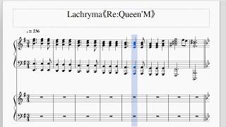 Lachryma《ReQueen’M》Piano ver [upl. by Aratas]