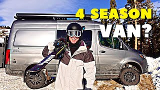 Winter Van Life in our Storyteller Overland Stealth MODE 4x4 [upl. by Morrell]