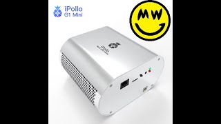 Grin ASIC Miner G1 Mini ipollo unboxing [upl. by Tniassuot]