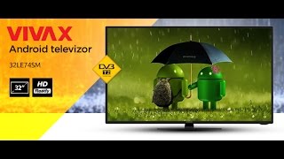 VIVAX LED TV32LE74SM ANDROID TV  BENCHMARK TEST [upl. by Lletnwahs]