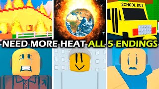 🔥NEED MORE HEAT🔥  Full Walkthrough  All 5 Endings  Roblox [upl. by Cami]