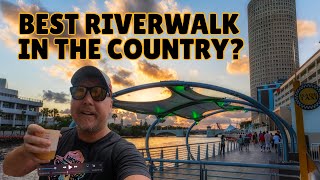 Tampa Riverwalk  20 things to see amp do on one of the BEST riverwalks in the US [upl. by Ocir]