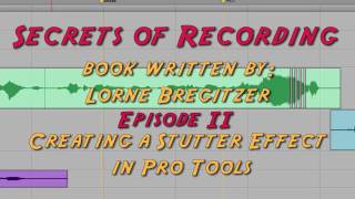 Making a Stutter Effect in Pro Tools [upl. by Ortrud663]