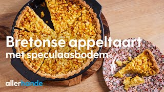 Bretonse appeltaart met speculaasbodem  Recept  Allerhande [upl. by Odelia]