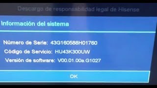 No funciona Youtube Hisense 43H7C TV Smart Hisense 4K Youtube no Work [upl. by Mittel]