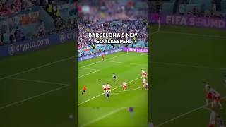 New Barcelona goal kepper  shortsfeed viralshorts football [upl. by Niall]