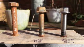 WD40 vs ACF50 Salt water corrosion test 4k [upl. by Suiramed]