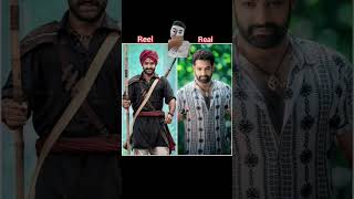 Tollywood RRR Movie All Characte vs Reel INTR Ajay Devgan Alia Bhviral shorts [upl. by Cybil]