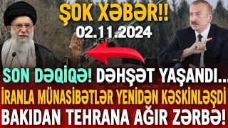 TƏCİLİ Əsas xəbərlər 02112024 Xəbər Bələdcisi xeberler xəbərlər son xeberler [upl. by Will419]