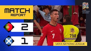 Portugal 21 Scotland  202425 UEFA Nations League Group Stage  LastMinute Drama [upl. by Acus]