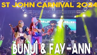 Bunji and FayAnn Mashing up St John Carnival 2024 🇻🇮 [upl. by Anahcar]