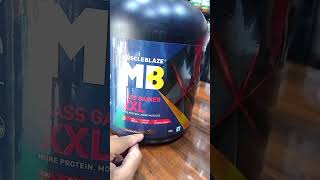 muscleblaze mass gainer xxl review in hindi shorts [upl. by Heyer]