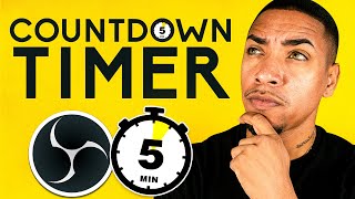 How to Add a Countdown Timer Using OBS Studio 2022 [upl. by Daphna529]