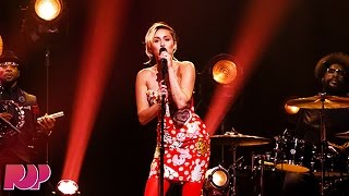 Miley Cyrus Pauses Performance To Comment On Jimmy Fallon’s Trump Controversy [upl. by Ijar]