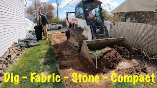 Stone driveway with skid steer [upl. by Notslah425]