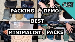 Packing Demo Best Minimalist Backpacks for Travel Now with Packing Peanuts🥜 [upl. by Hillari205]