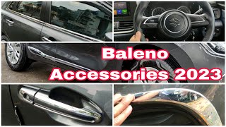 New Baleno Accessories 2023 😍 Baleno Delta Accessories [upl. by Ettenuahs]