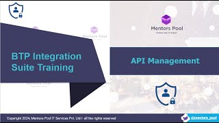 SAP API Management  API Management SAP Integration Suite Training  SAP APIM  Mentors Pool [upl. by Irik]