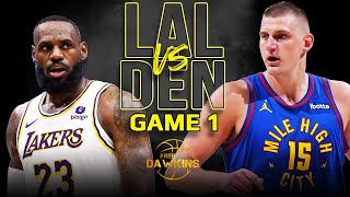 Los Angeles Lakers vs Denver Nuggets Game 1 Full Highlights  2024 WCR1  FreeDawkins [upl. by Eciralc]