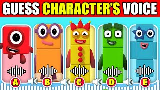 🔊IMPOSSIBLE Guess The NUMBERBLOCKS Character By Their Voice Quiz  One Two Three [upl. by Nnylyam]