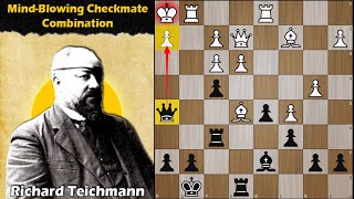 MindBlowing Checkmate Combination  Burn vs Teichmann 1895 [upl. by Arol]