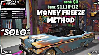 WORKING SOLO MONEY FREEZE GLITCH GTA 5 ONLINE CURRENT GEN ONLY EDUCATIONAL PURPOSES ONLY [upl. by Eugenle926]