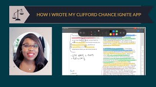 How I Wrote My Clifford Chance IGNITE Training Contract Application [upl. by Irtimed]