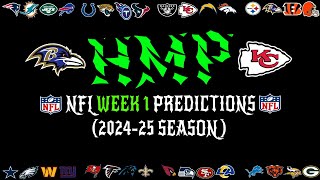 Can Ravens Rule the Roost  NFL Week 1 Predictions  202425 Season [upl. by Auqinal]