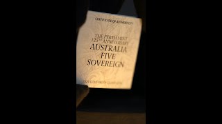 Celebrating Legacy 2024 Australia Five Sovereign Proof Gold Coin  Perth Mint 125th Anniversary [upl. by Anilehs]