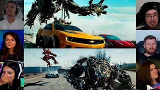 HighWay Chase Scene  Dark of the Moon  Reaction Mashup  transformers [upl. by Woodrow]