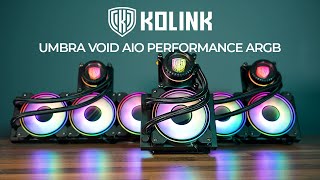 Kolink Umbra Void AIO  Impressive Performance Unique Look [upl. by Alleda502]