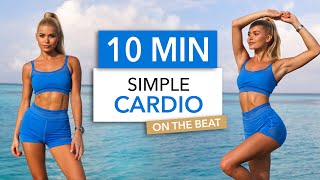 10 MIN SIMPLE CARDIO  On The Beat I not embarrassing suitable for public places easy to follow [upl. by Daven]