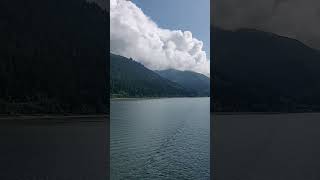 Small Narrow Waterfall In Juneau Alaska cruise hollandamerica eurodam waterfall [upl. by Fihsak]