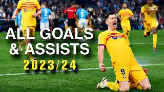 Robert Lewandowski ► All 20 Goals amp Assists in 202324 So Far ● English Commentary HD [upl. by Hamilton315]