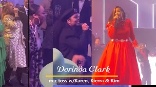 Dorinda Clark  classics medley amp Mic toss w Karen Kierra amp Kim Burrell [upl. by Noyart]