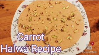 Carrot Halwa Recipe Nice and Tasty Carat Pudding Recipe urdu hindi [upl. by Ydospahr913]