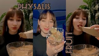 ASMR PHYSALIS FRUIT🍊Typкecтaн cлuвкиサイサリスフルーツ [upl. by Yhotmit]