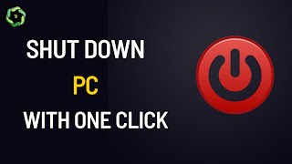 How to Shut Down PC With One Click [upl. by Hamian]