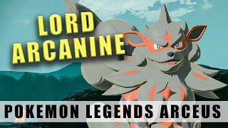 Pokemon Legends Arceus Lord Arcanine  How to beat Frenzy Noble Arcanine [upl. by Duwe]