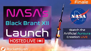 Liftoff 14404 NASAs Black Brant XII Rocket Launch LIVE  NASA Wallops Launch Artificial Aurora [upl. by Nnawtna]