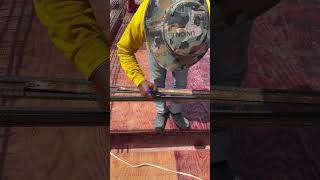 Install bar beams shorts shortsfeed construction [upl. by Niko330]